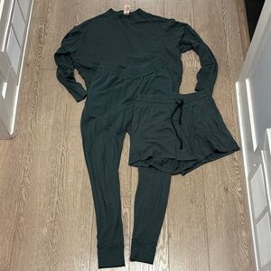 Smash + Tess 3 piece Dark Green Lounge Set